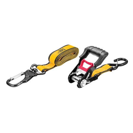 2 Piece Ratchet Tie Down Set With Swivel Hook-16' X 1-1/2 (1000/3000)